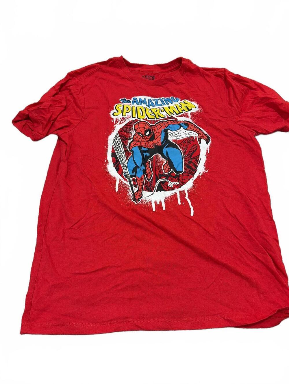 Marvel Boys Red Amazing Spiderman T-Shirt XXL